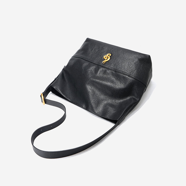 Damen Hobo Handtasche aus feinem Leder mit goldenen Akzenten Nord Taschen