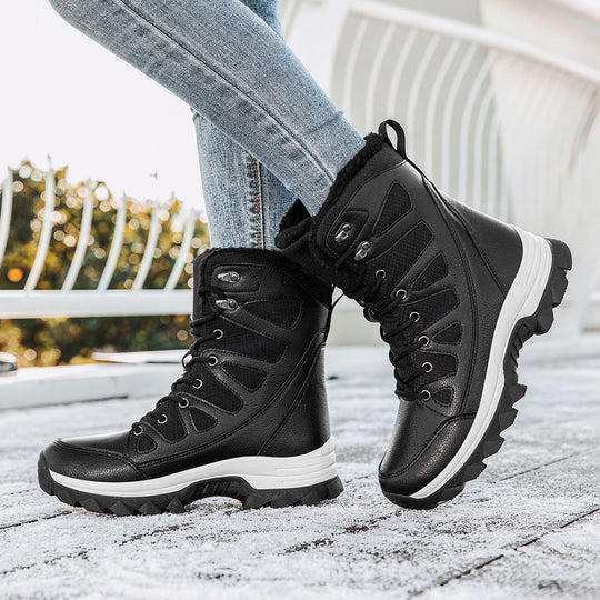 Damen Wasserdichte Winterstiefel mit isolierendem Futter und rutschfester Sohle Nord Taschen