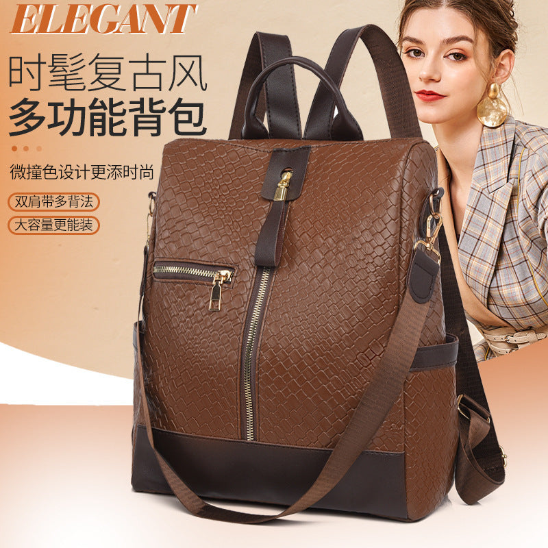 Damen eleganter Rucksack mit strukturiertem Obermaterial Nord Taschen
