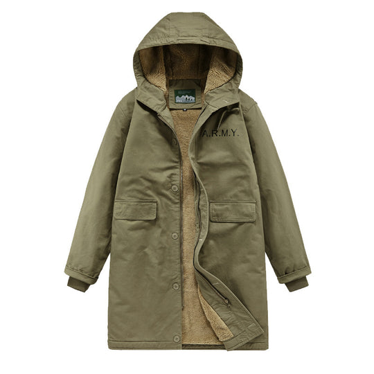Herren Lange Parkajacke Nord Taschen