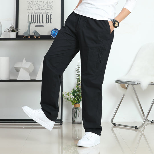 Herren Weite Cargohose im Utility‑Stil mit seitlicher Reißverschlusstasche und ergonomischen Nähten Nord Taschen