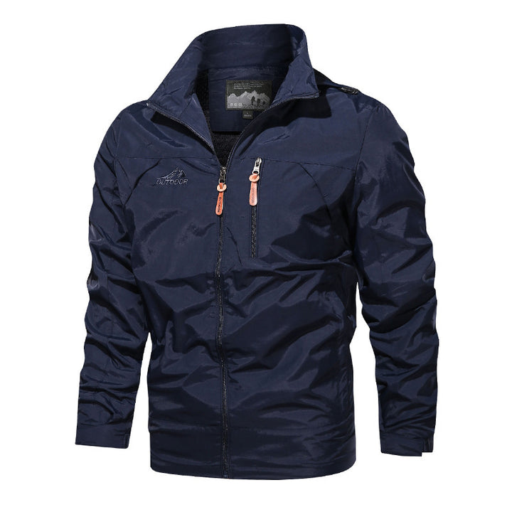 Herren  leichte Outdoorjacke Windbreaker mit wasserabweisender Beschichtung und atmungsaktivem Meshfutter Nord Taschen