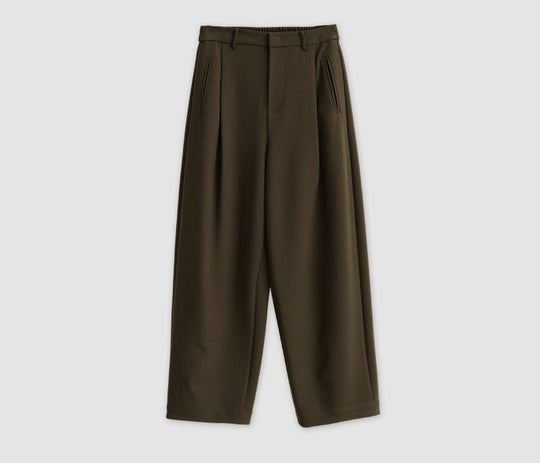 Damen Tailored Highwaist-Culottehose mit Bundfalten und Eingrifftaschen Nord Taschen