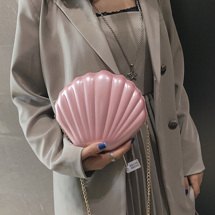 Damen elegante Clutch im Muschel-Design Nord Taschen