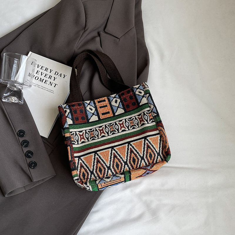 Damen Tragetasche mit modernem Ethnolook und robustem Innenfutter Nord Taschen