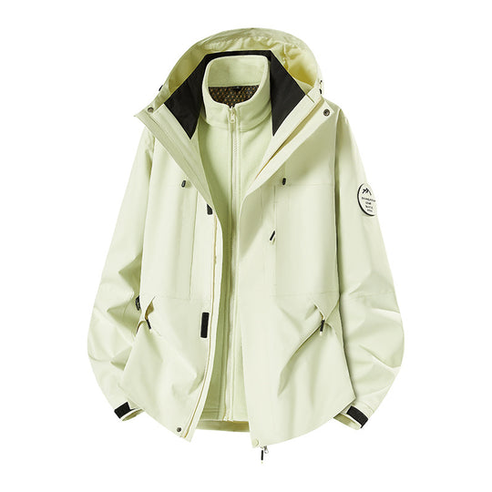 Herren Wetterfeste technische Softshell‑Trekkingjacke mit Kapuze und isolierendem Inneneinsatz Nord Taschen