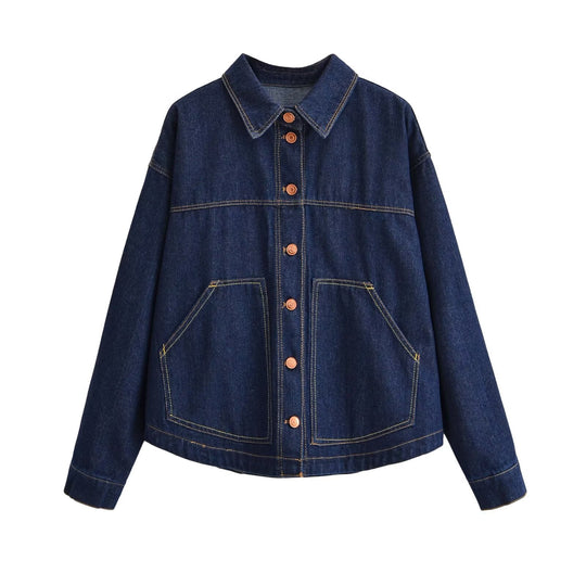 Damen Oversize-Denimjacke im Worker‑Look Nord Taschen