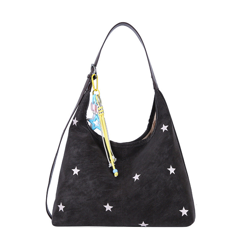 Damen Hobo Tasche mit funkelnden Sternenapplikationen Nord Taschen