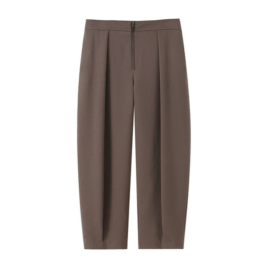 Damen Tailliertes zweiteiliges Blazer- und Bundfaltenhose-Set Nord Taschen