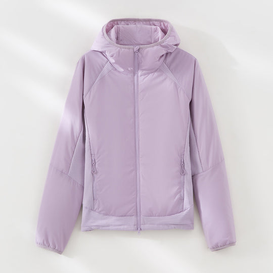 Damen Leichte Wind- und Thermojacke mit Kapuze, gesteppter Innenlage und Zweiwege-Reißverschluss Nord Taschen