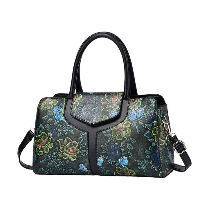 Damen stilvolle Handtasche mit floralem Design Nord Taschen