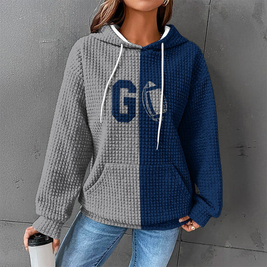 Damen Gemütlicher Kapuzenpullover mit Herzmotiv Nord Taschen