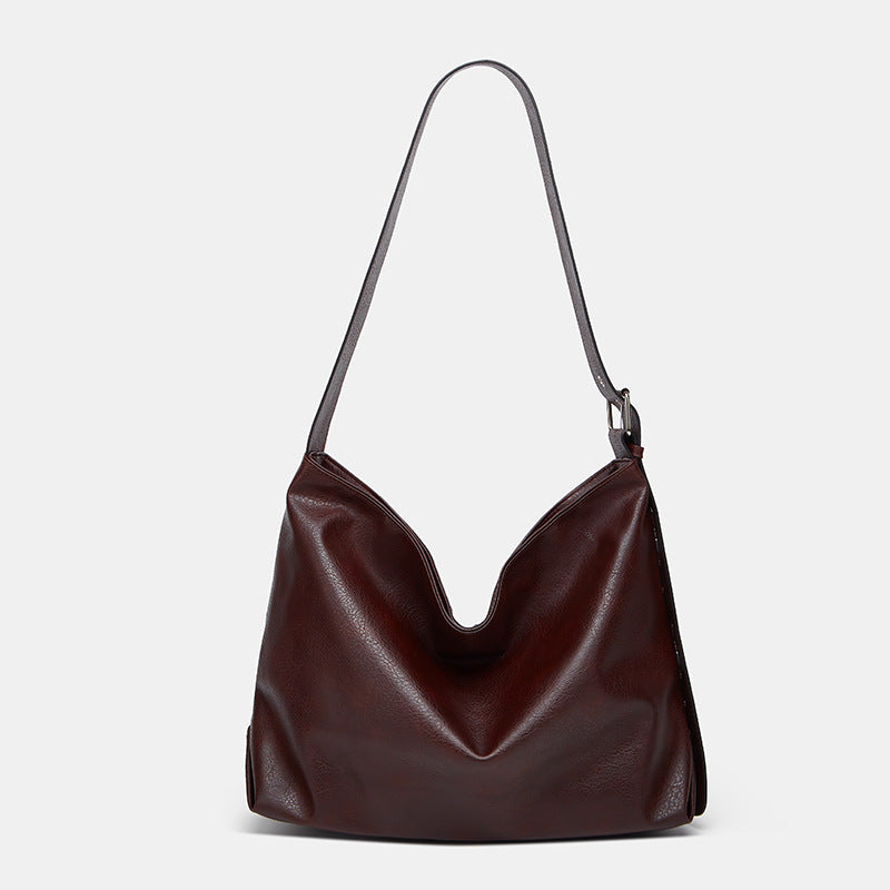 Damen Hobo-Tasche aus hochwertigem Kunstleder mit ergonomischem Tragegriff Nord Taschen