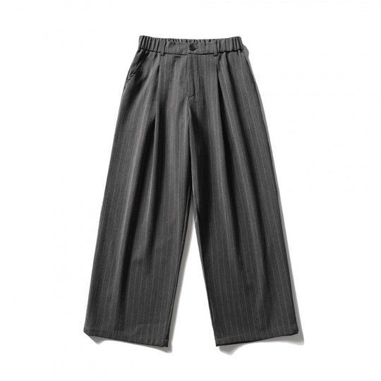 Damen Weite Bundfalten-Hose mit hohem Bund, verkürzter Culotte-Silhouette und elastischem Rückenteil Nord Taschen