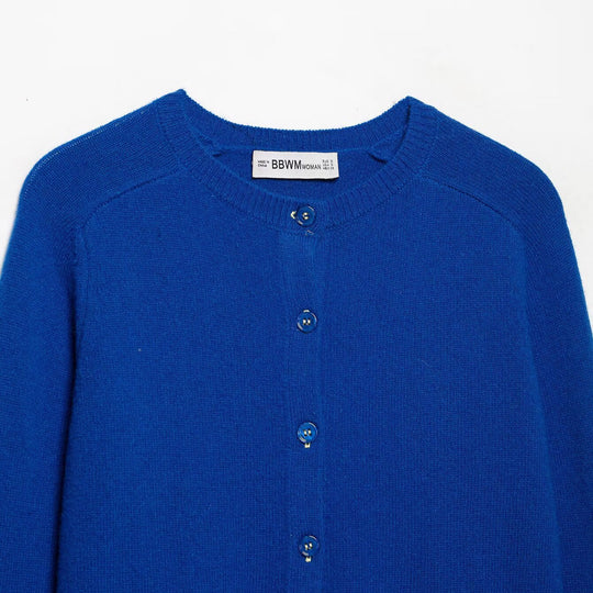 Damen Feinstrick-Cardigan mit Rundhalsausschnitt und Knopfleiste Nord Taschen