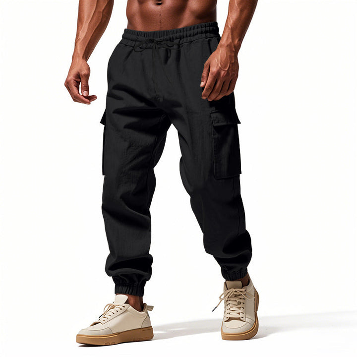 Herren Cargo-Hose mit elastischem Bund und praktischen Seitentaschen