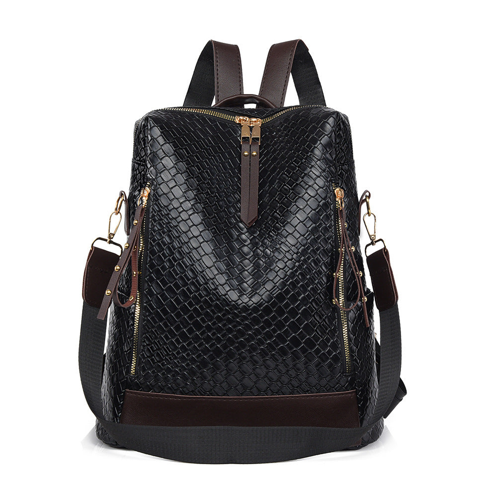 Damen eleganter Rucksack mit trendigem Schlangenleder-Design Nord Taschen