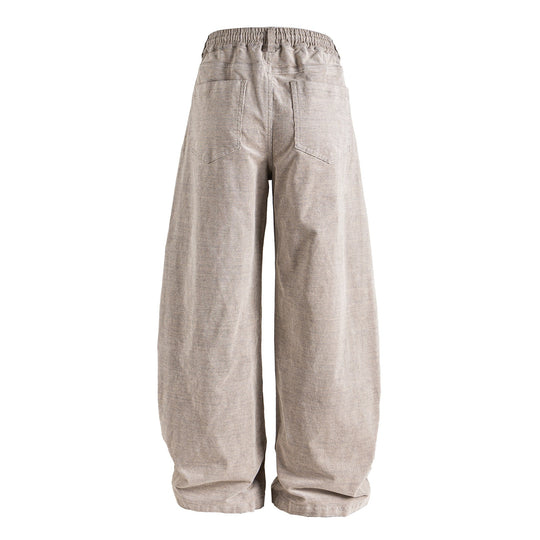 Damen Lässige Jogger-Jeans mit elastischem Bund und Kordelzug Nord Taschen