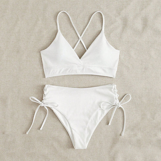 Damen Bikini-Set mit raffiniertem Schnürdetail Nord Taschen