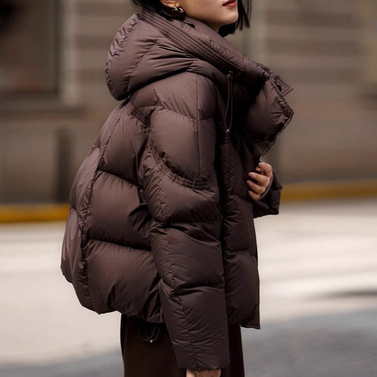 Damen modische Steppjacke mit hohem Kragen Nord Taschen