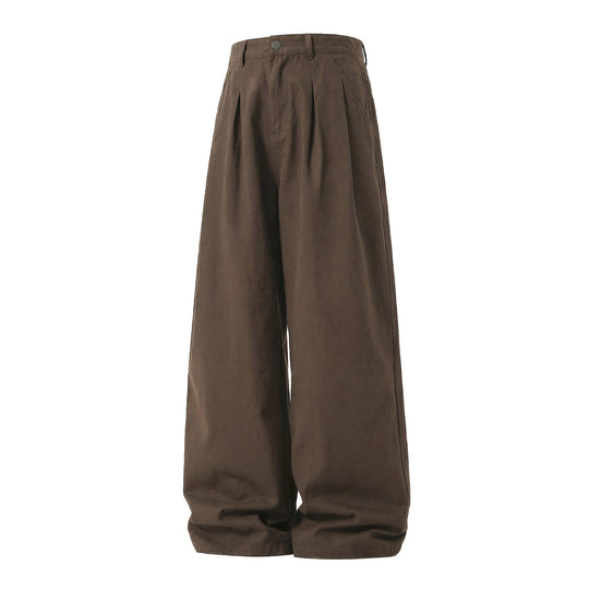 Damen Hochgeschnittene Bundfaltenhose mit extra weitem Bein Nord Taschen