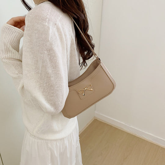 Damen elegante Umhängetasche mit dekorativem Schleifendetail Nord Taschen