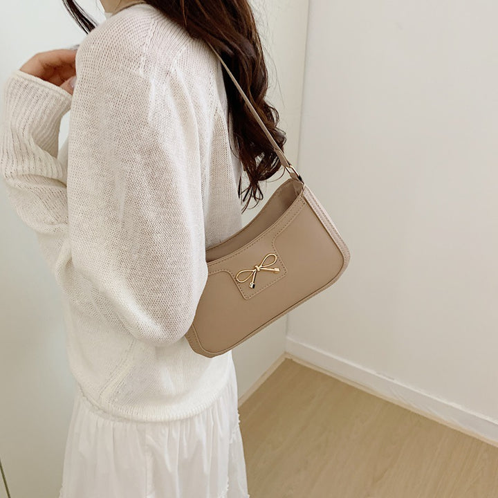 Damen elegante Umhängetasche mit dekorativem Schleifendetail Nord Taschen