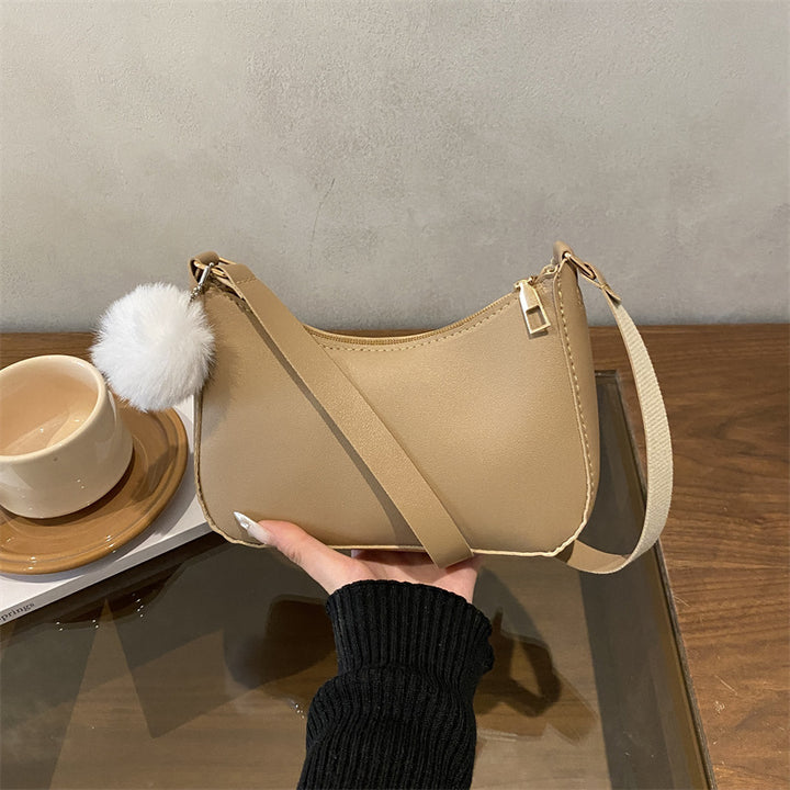 Damen Handtasche aus hochwertigem Kunstleder mit abnehmbarem Kunstfell