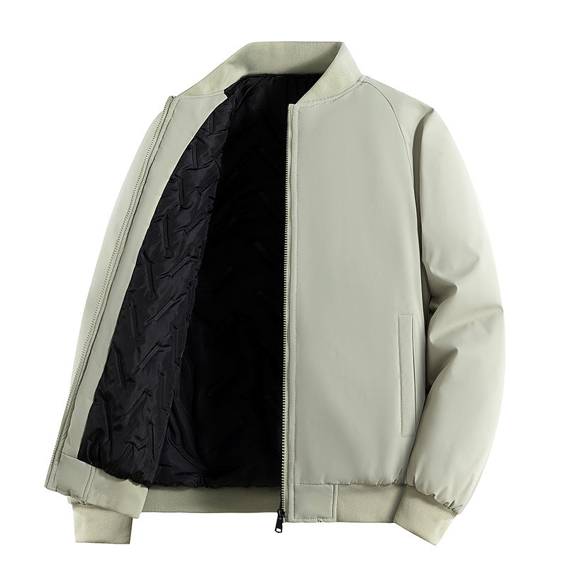 Herren Minimalistische Tech-Bomberjacke mit thermoisolierter Stepp-Innenlage und verdecktem Reißverschluss Nord Taschen