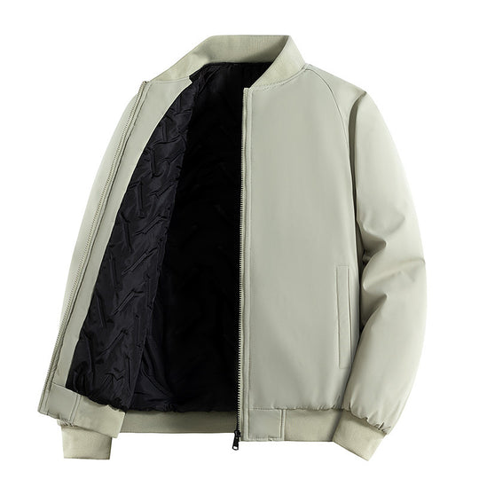 Herren Minimalistische Tech-Bomberjacke mit thermoisolierter Stepp-Innenlage und verdecktem Reißverschluss Nord Taschen