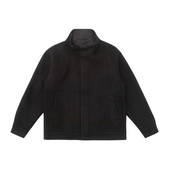 Herren Kurzjacke aus Wollmix im Boxy‑Cut mit hoch geschlossenem Funnelkragen Nord Taschen