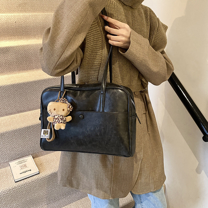 Damen elegante Aktentasche mit abnehmbarem Kuscheltier-Anhänger Nord Taschen