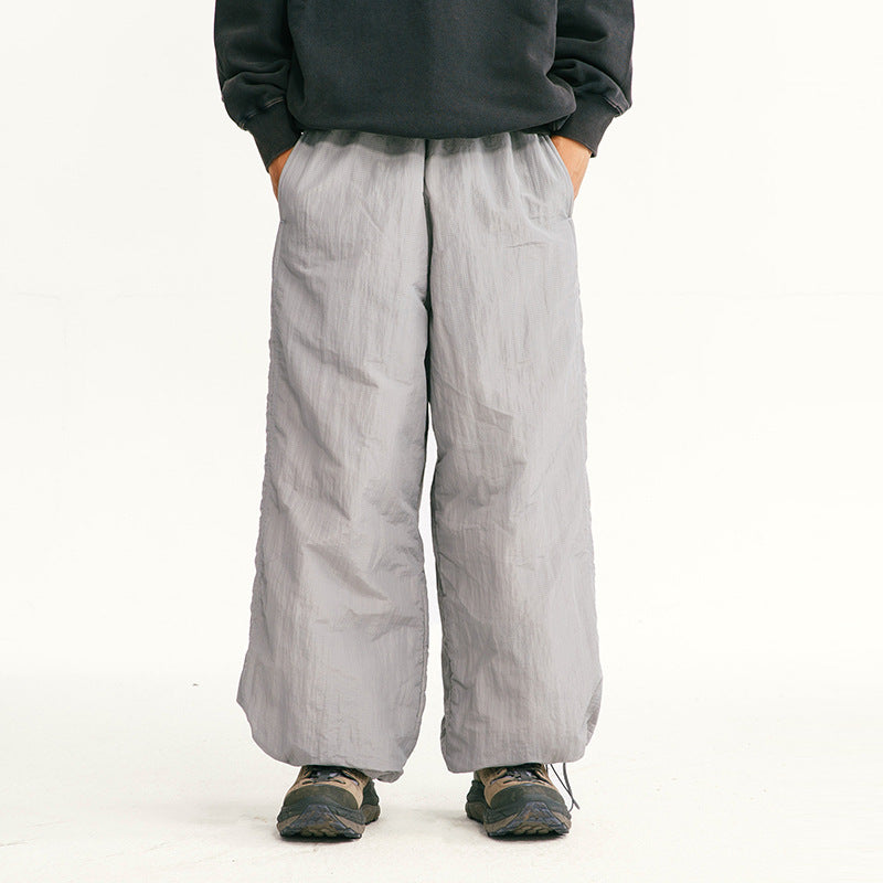 Herren Locker geschnittene Ripstop-Freizeithose mit Camouflage-Muster und elastischem Kordelbund Nord Taschen