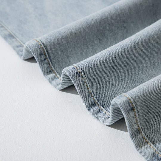 Damen Weite Straight‑Fit Jeans mit hohem Bund, umgeschlagenem Saum und leichter Vintage‑Waschung Nord Taschen