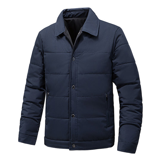 Herren Steppjacke mit Thermo-Isolierung und Hemdkragen Nord Taschen