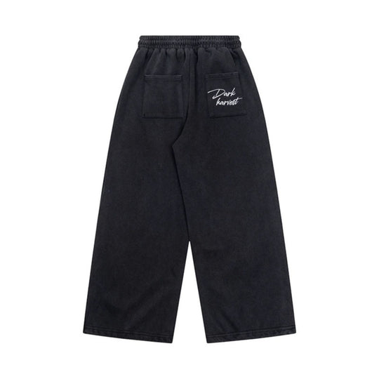 Damen Weite Culotte-Hose mit hohem Gummibund, Kordelzug und dekorativer Knopfblende Nord Taschen
