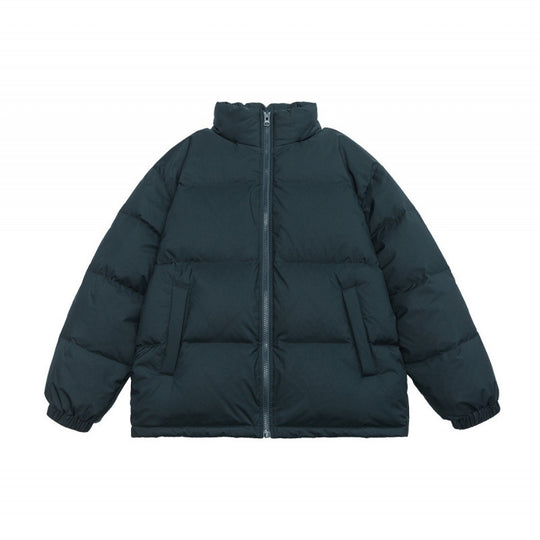 Unisex Oversize Stepp-Winterjacke mit Stehkragen, durchgehendem Reißverschluss und elastischen Bündchen Nord Taschen