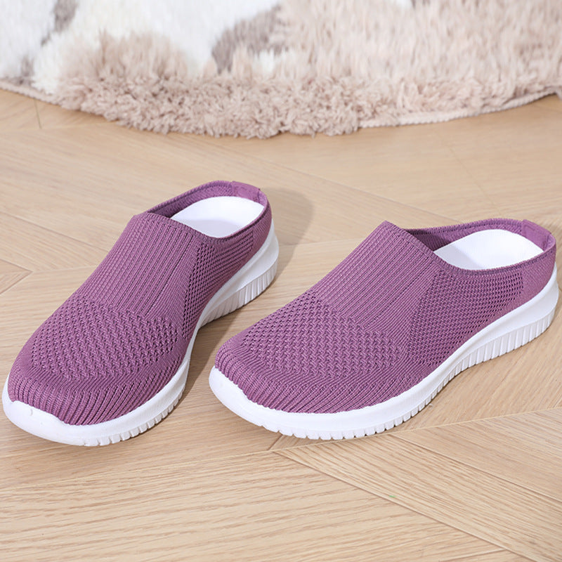 Damen bequeme und atmungsaktive Slip-On Sneaker