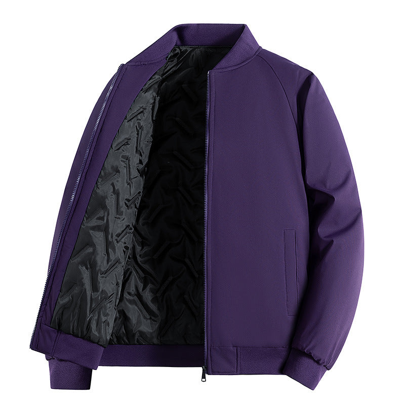 Herren Minimalistische Tech-Bomberjacke mit thermoisolierter Stepp-Innenlage und verdecktem Reißverschluss Nord Taschen