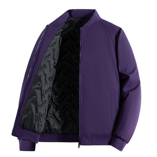 Herren Minimalistische Tech-Bomberjacke mit thermoisolierter Stepp-Innenlage und verdecktem Reißverschluss Nord Taschen