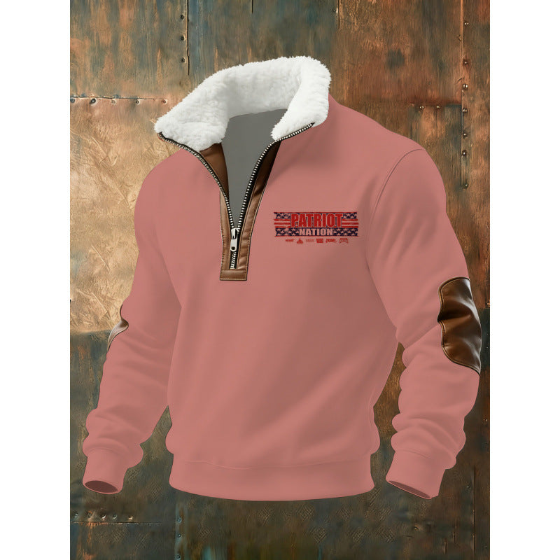 Herren Klassischer Kapuzenpullover mit Fleece-Detail Nord Taschen