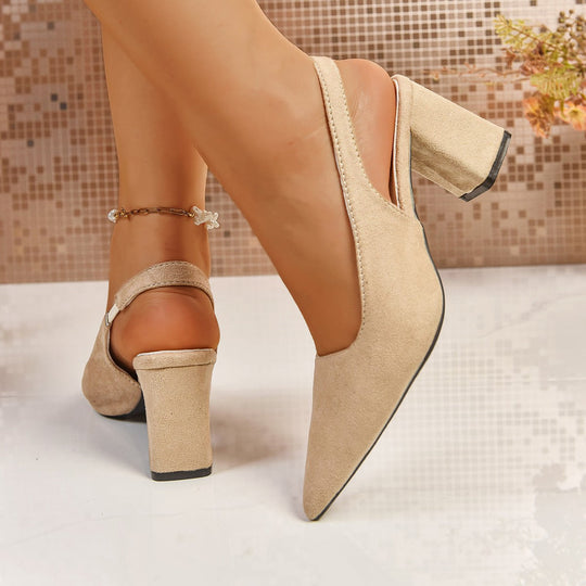 Damen Slingback-Pumps mit elegantem Blockabsatz - Vittorelli