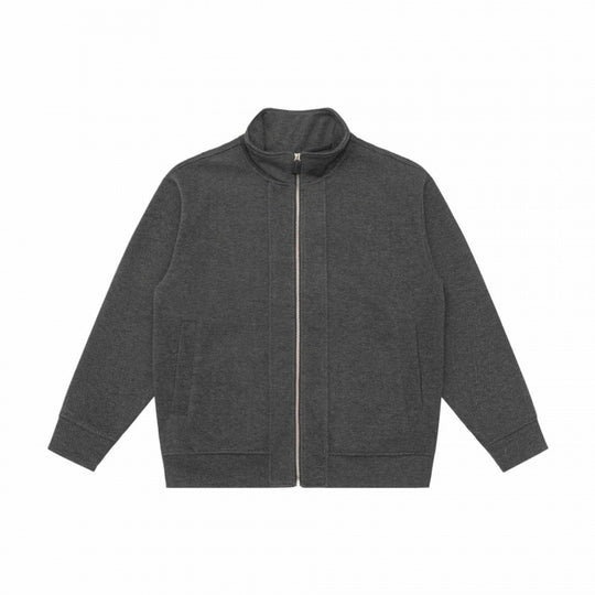 Unisex Boxy-Fleece-Zipjacke mit Stehkragen und Eingrifftaschen Nord Taschen