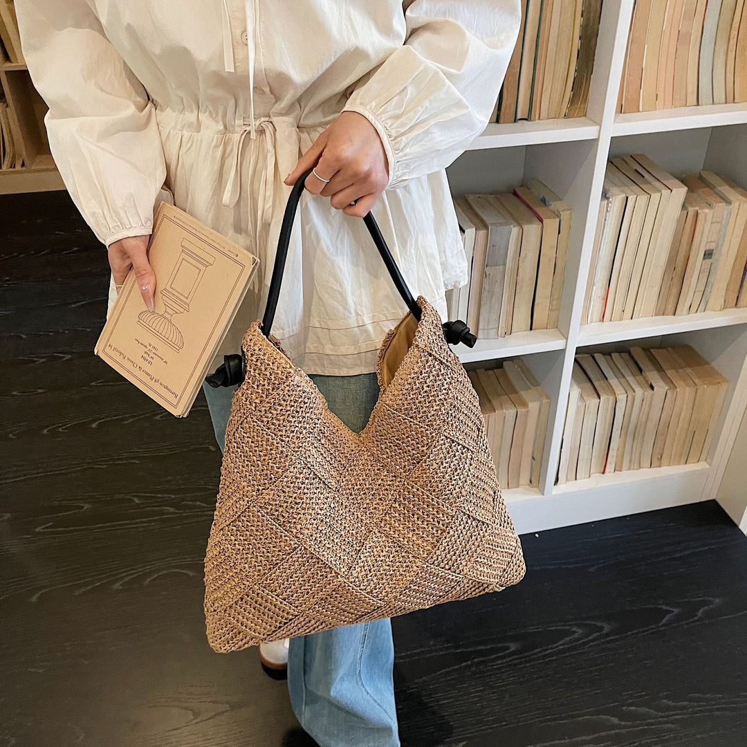 Damen strukturiert Schultertasche aus hochwertigem Material Nord Taschen