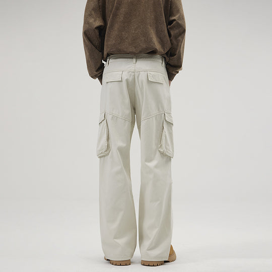 Herren Weite Utility-Cargo-Hose mit Klappentaschen und verstärkten Kniepartien Nord Taschen