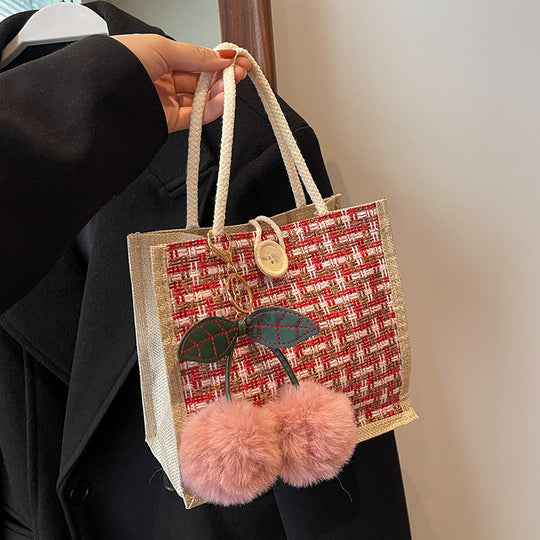 Damen Tragetasche mit elegantem gewebtem Design Nord Taschen