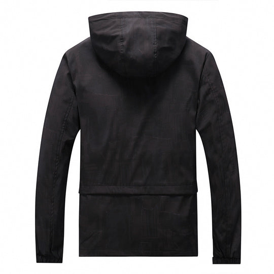 Herren Softshell-Jacke mit Kapuze, winddichtem Außenmaterial und atmungsaktivem Meshfutter Nord Taschen