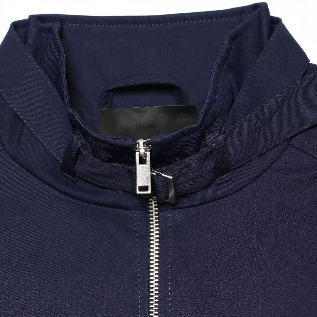 Damen Kurzer Nylon-Blouson mit hohem Stehkragen und gerafften Ballonärmeln Nord Taschen