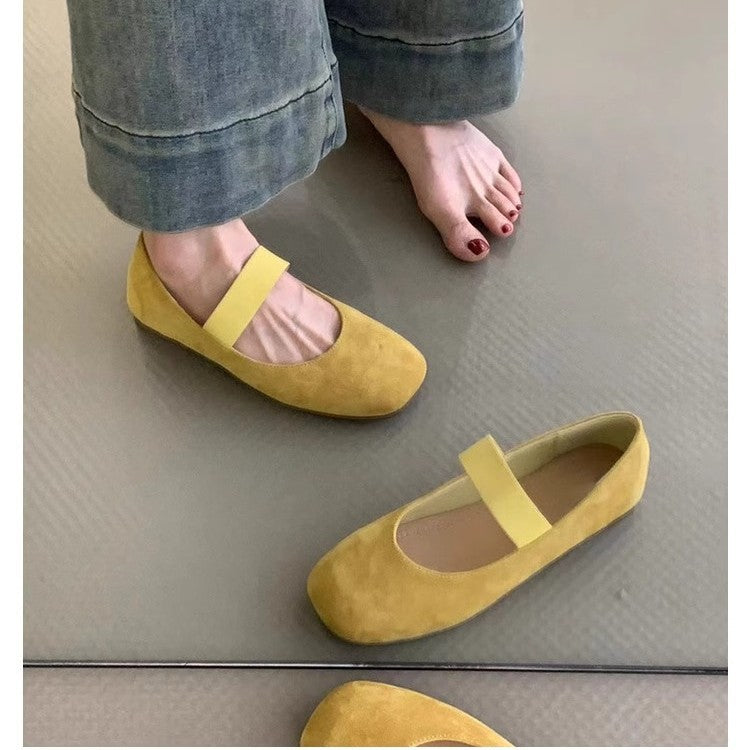 Damen Ballerinas mit komfortablem Riemen und weichem Obermaterial