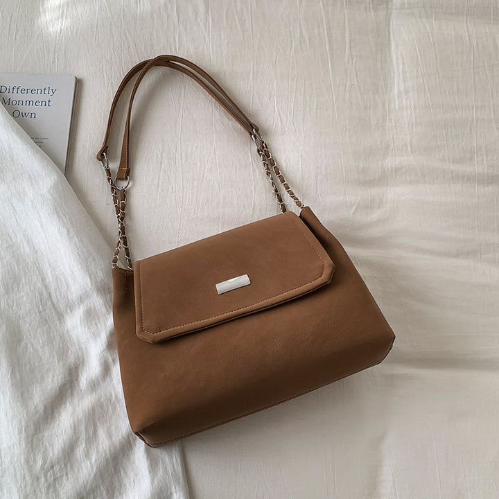Damen Umhängetasche aus luxuriösem Kunstleder mit eleganter Kettenverzierung Nord Taschen
